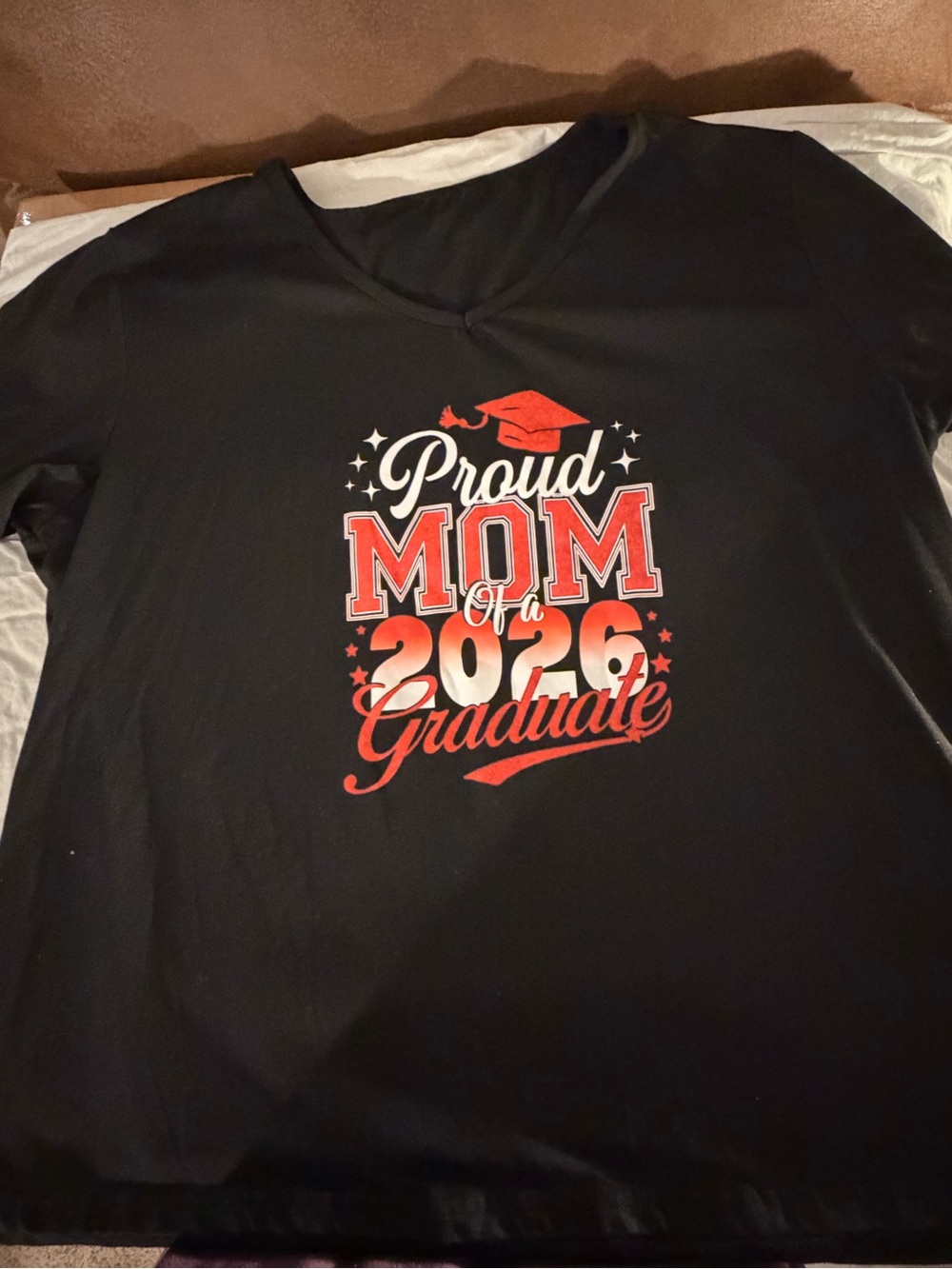 Proud Mom of a 2026 Graduate Kids' Black Celebration Tee